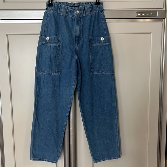 Mavi Denim - Mavi Balloon Leg Baggy Denim Jeans Pants Elastic Waist